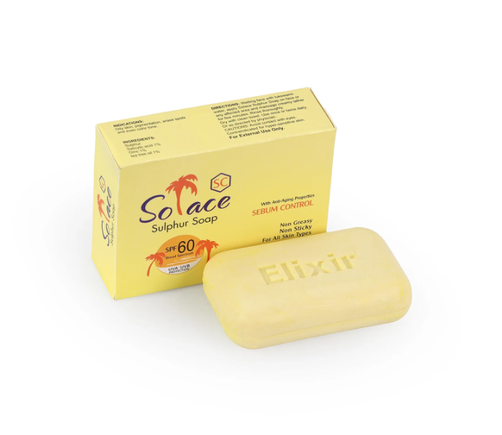 Villere Glow Sulphur Soap– Acne Control & Sebum Protection